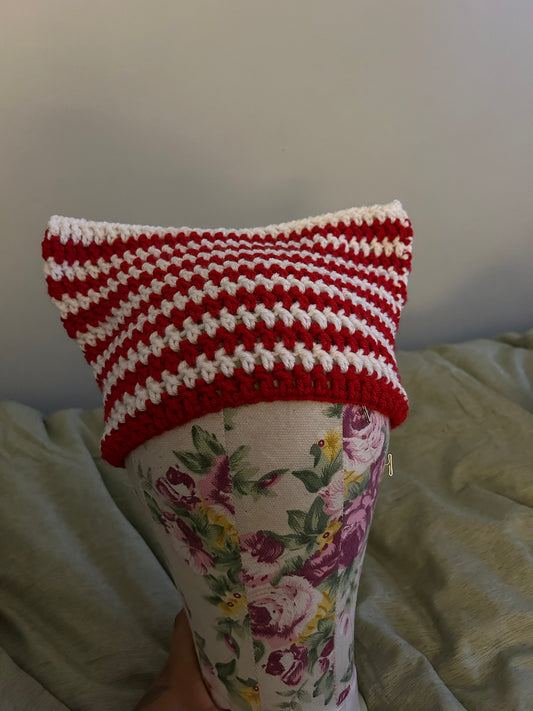 red&white beanie